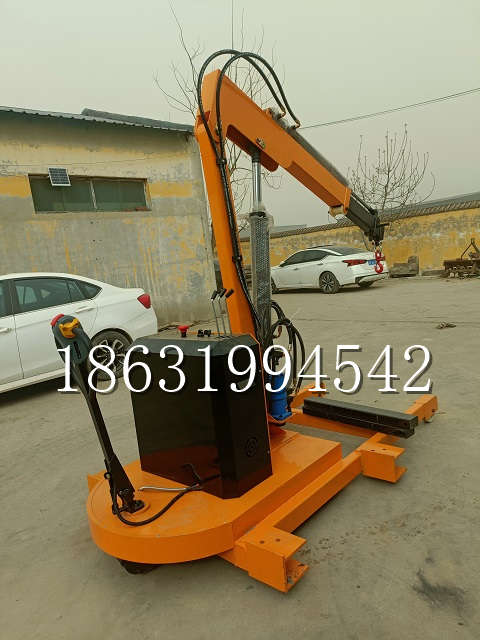 公馆乡自卸车厢随车吊 自制轮式四不像起重机 四驱平板吊 5吨 贵盛